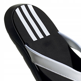 Zapatillas Mujer Adidas Comfort Flip Flop blancas y negras EG2065 blanco negro 5