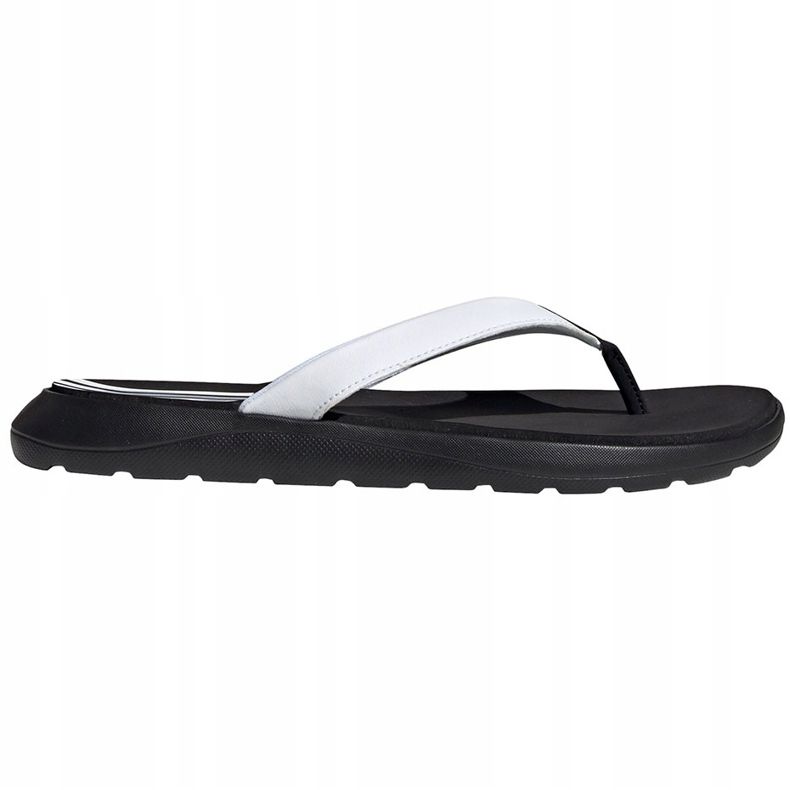 Zapatillas Mujer Adidas Comfort Flip Flop blancas y negras EG2065 blanco negro 1