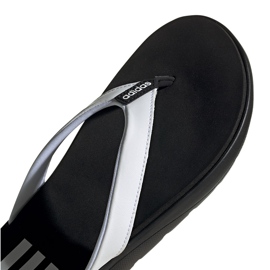 Zapatillas Mujer Adidas Comfort Flip Flop blancas y negras EG2065 blanco negro 4