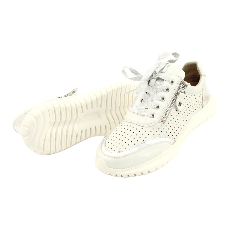 Calzado deportivo Caprice calado con cordones, pesado H 23750, blanco 3