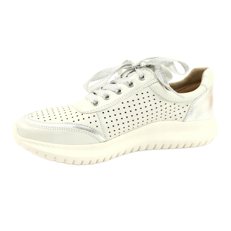Calzado deportivo Caprice calado con cordones, pesado H 23750, blanco 1