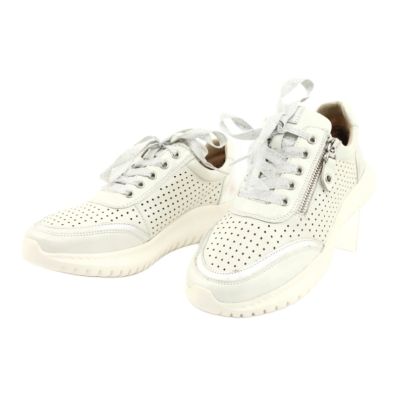 Calzado deportivo Caprice calado con cordones, pesado H 23750, blanco 2