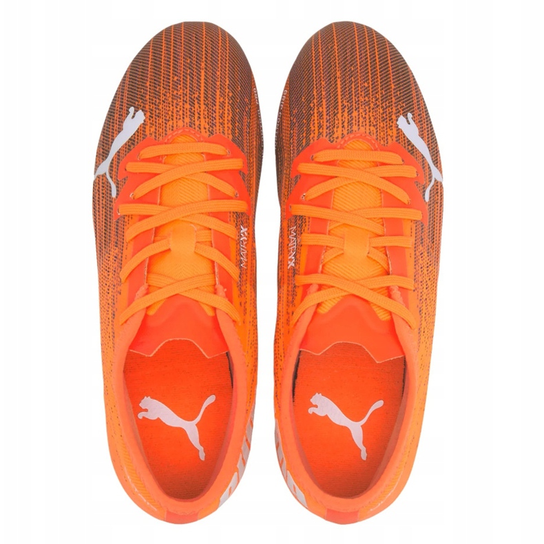 Botas de fútbol Puma Ultra 1.1 Fg Ag Junior 106097 01 naranja naranja 1