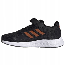 Zapatillas adidas Runfalcon 2.0 para niños negras y naranjas FZ0116 negro 2