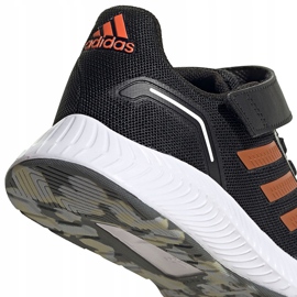 Zapatillas adidas Runfalcon 2.0 para niños negras y naranjas FZ0116 negro 4