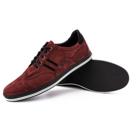 Polbut 1801 zapatos casual de hombre burdeos rojo 4