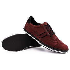 Polbut 1801 zapatos casual de hombre burdeos rojo 7