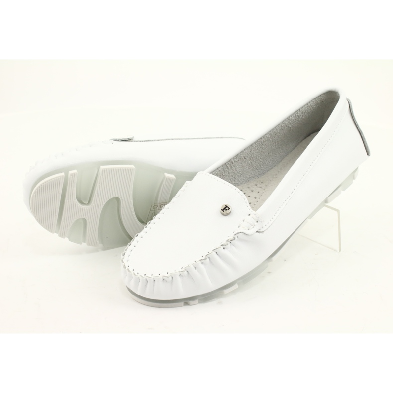 Mocasines Mujer Piel Filippo DP2037 Blanco 3