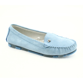 Mocasines mujer en piel Filippo DP2037/22 azul 1 Mocasines mujer en piel Filippo DP2037/22 azul 1