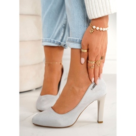 PJ1 Zapatos De Tacón Clásicos En Un Pilar Ante Gris Eliana 1 PJ1 Zapatos De Tacón Clásicos En Un Pilar Ante Gris Eliana 1