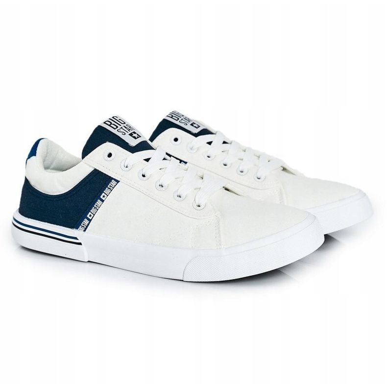 Zapatillas de Hombre Big Star FF174136 Blanco y Azul Marino 1