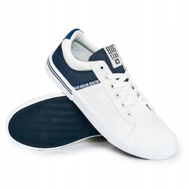 Zapatillas de Hombre Big Star FF174136 Blanco y Azul Marino 5