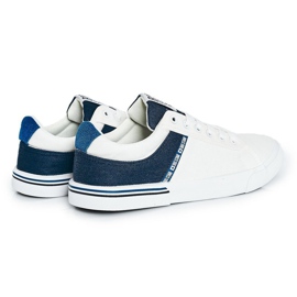 Zapatillas de Hombre Big Star FF174136 Blanco y Azul Marino 2