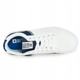 Zapatillas de Hombre Big Star FF174136 Blanco y Azul Marino 4