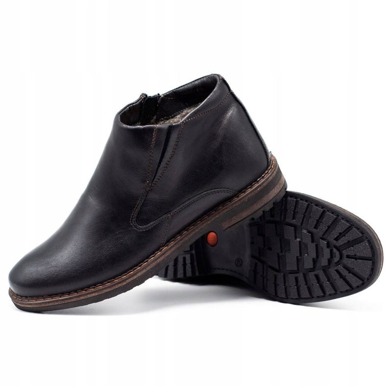 Mario Pala Botas de invierno para hombre 293MP negro marrón 1