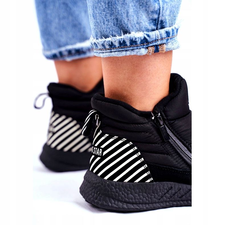 Botas deportivas de mujer Big Star Black GG274470 blanco negro 4