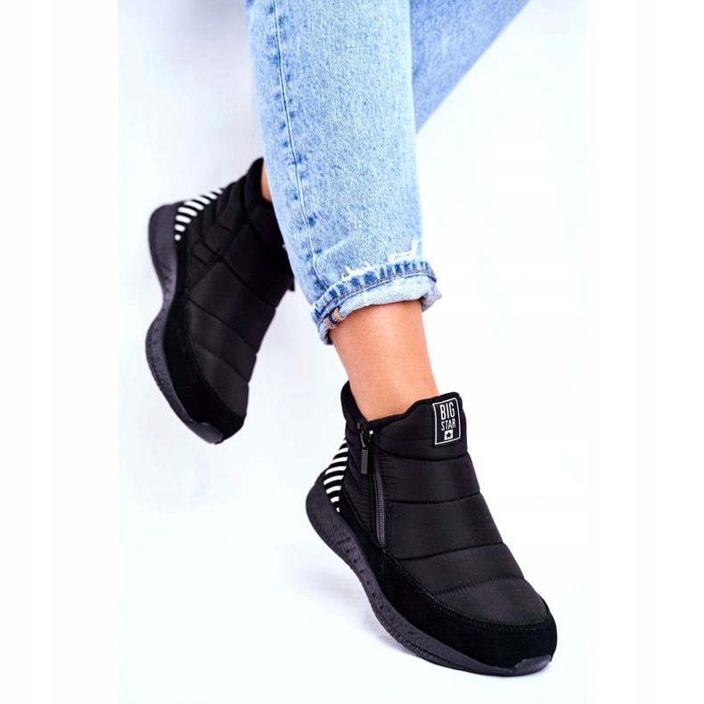 Botas deportivas de mujer Big Star Black GG274470 blanco negro 3