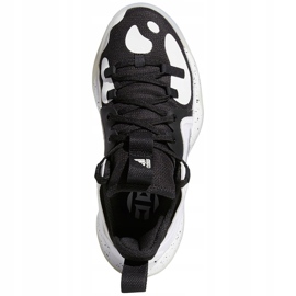 Zapatillas adidas Harden Stepback 2 J blancas y negras FZ1545 para niños blanco negro blanco 3