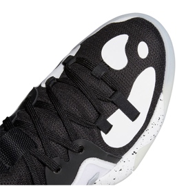 Zapatillas adidas Harden Stepback 2 J blancas y negras FZ1545 para niños blanco negro blanco 4