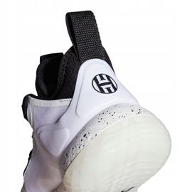 Zapatillas adidas Harden Stepback 2 J blancas y negras FZ1545 para niños blanco negro blanco 5