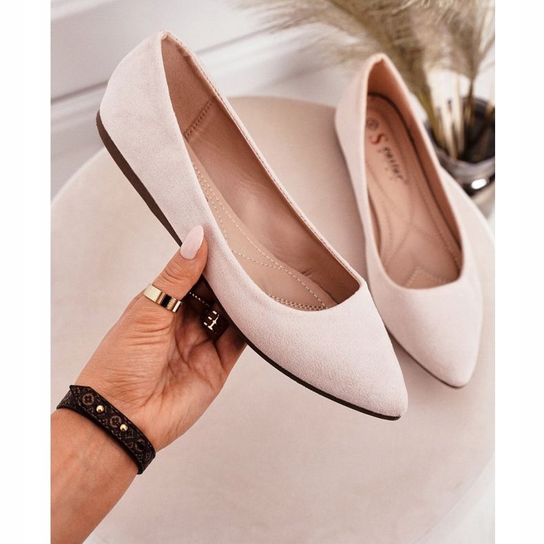 PS1 Bailarina delicada en ante Spitz Dermeno beige 2