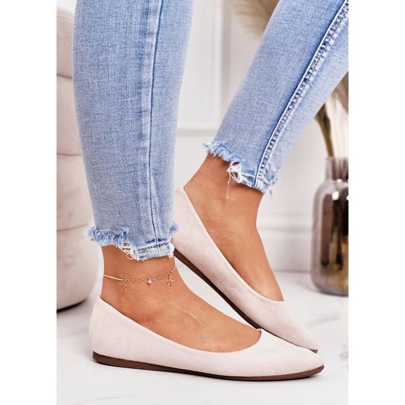 PS1 Bailarina delicada en ante Spitz Dermeno beige 1