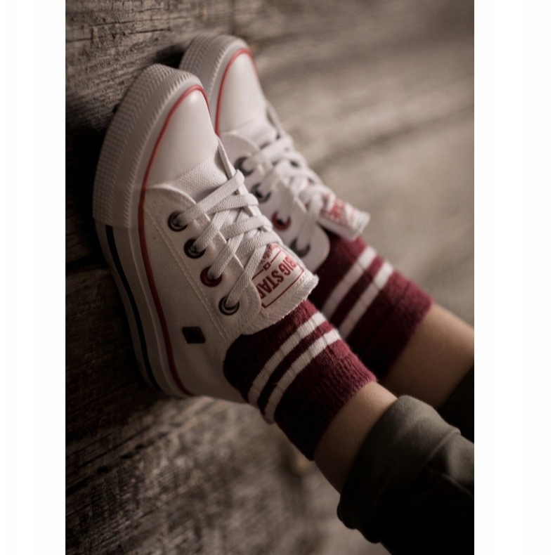 Zapatillas bajas clásicas para niños Big Star HH374089 Blanco 1