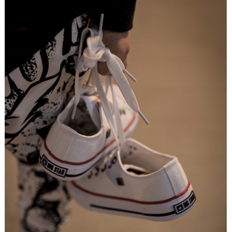 Zapatillas bajas clásicas para niños Big Star HH374089 Blanco 2