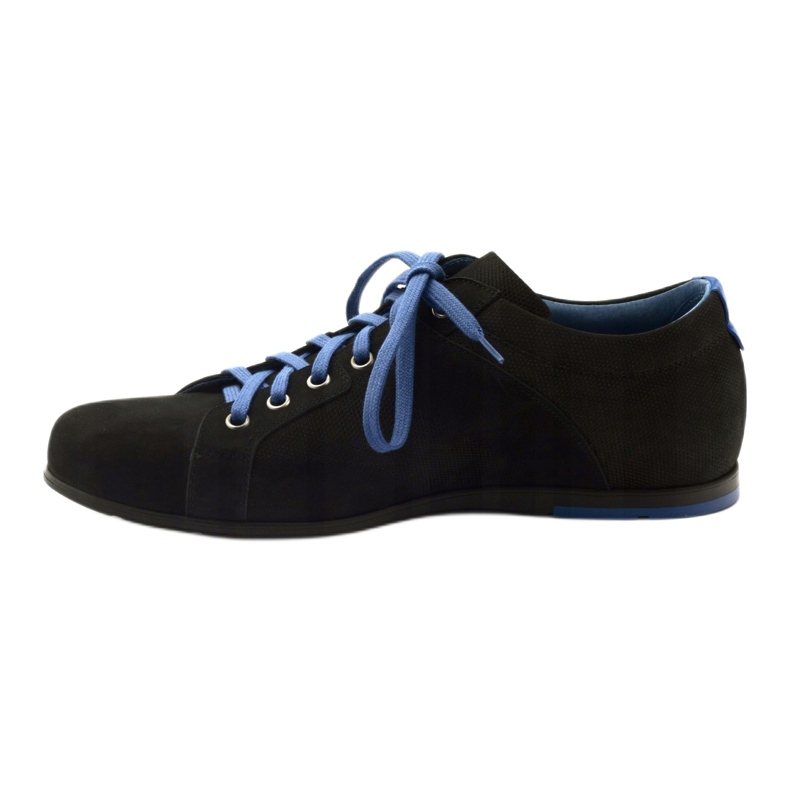 Zapatillas deportivas de hombre negras Pilpol C191 negro azul 2