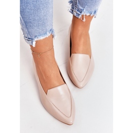 Mocasines De Mujer Con Tacones Dorados Laura Messi 2013 Beige 4
