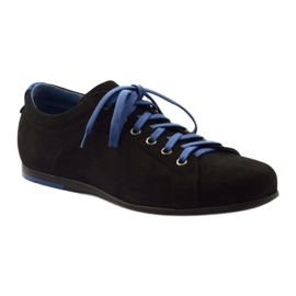 Zapatillas deportivas de hombre negras Pilpol C191 negro azul 1