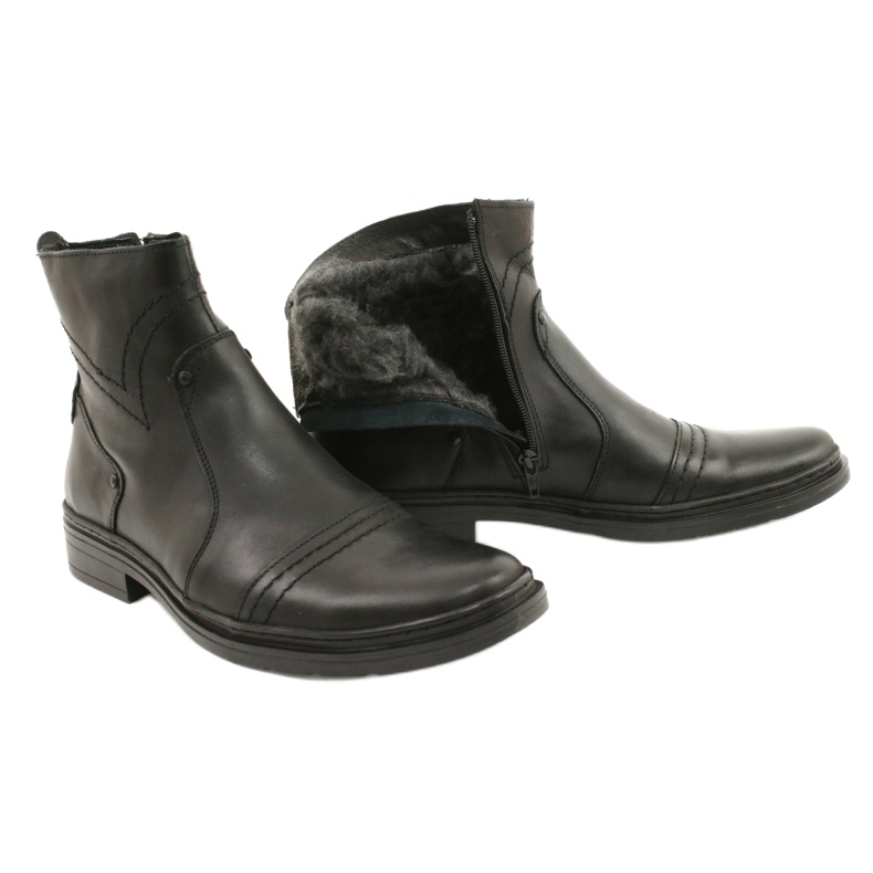 Polbut Botas Chelsea de invierno para hombre 252 negro 5