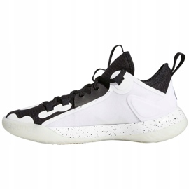 Zapatilla de baloncesto adidas Harden Stepback 2 Jr FZ1545 blanco, blanco, negro blanco 1