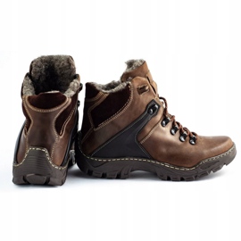 KENT Zapatos de invierno hombre 119 marrón trekking 3