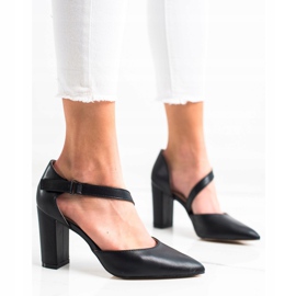 Sabatina Zapatos de tacón negros con cuero ecológico 2