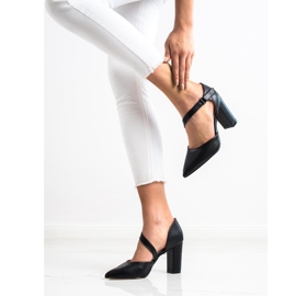Sabatina Zapatos de tacón negros con cuero ecológico 3