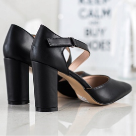 Sabatina Zapatos de tacón negros con cuero ecológico 4