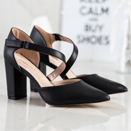 Sabatina Zapatos de tacón negros con cuero ecológico 5