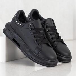 SHELOVET Zapatillas con tachuelas negro 3