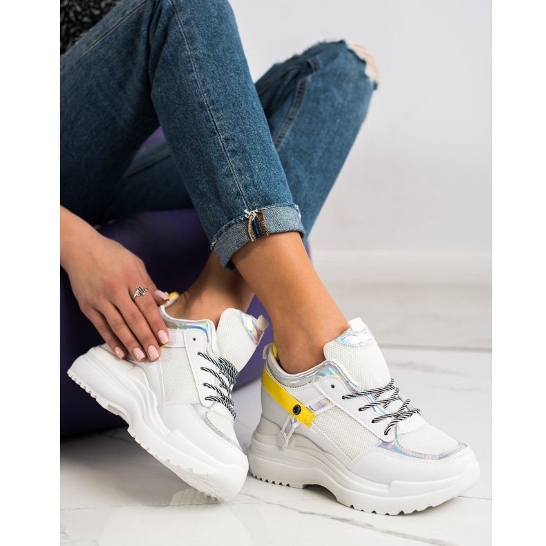 Marquiz Zapatillas de deporte de cuña blanco 1 Marquiz Zapatillas de deporte de cuña blanco 1