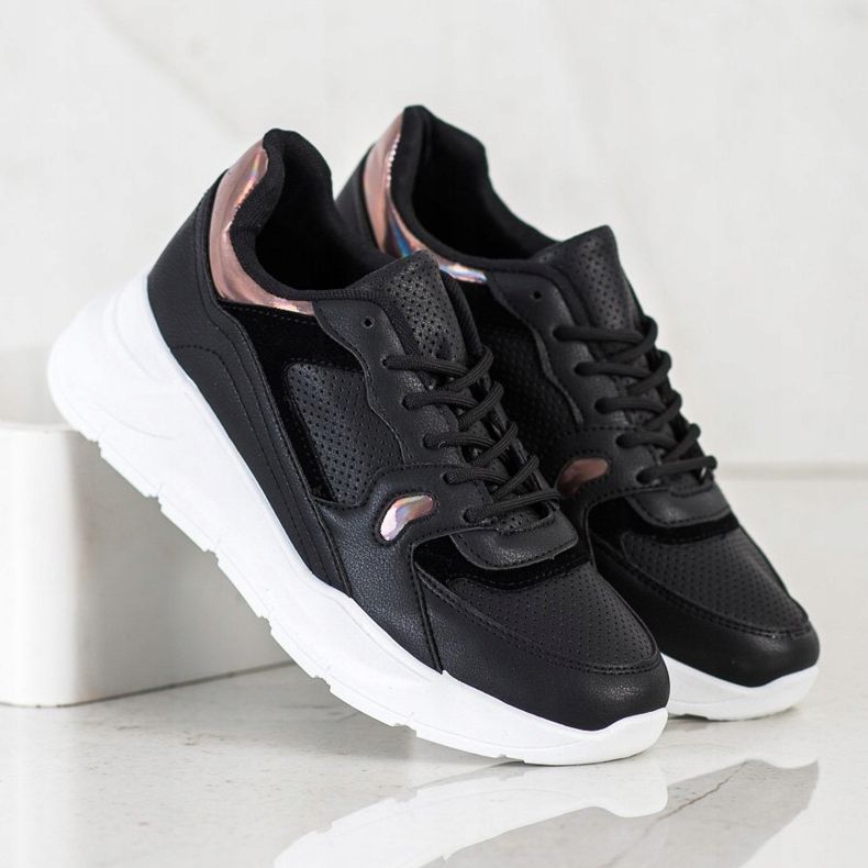 SHELOVET Zapatillas Negras negro multicolor 2