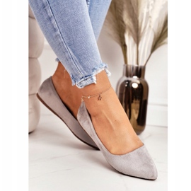 PS1 Bailarinas de mujer grises Suede Dermeno 5