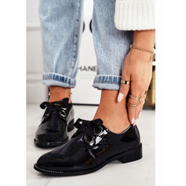 Zapatos de mujer lacados Laura Messi 2044 Negro 4