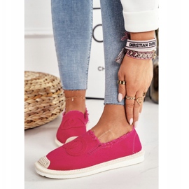 PS1 Alpargatas Clásicas De Mujer Fucsia Flaure beige rosado 4