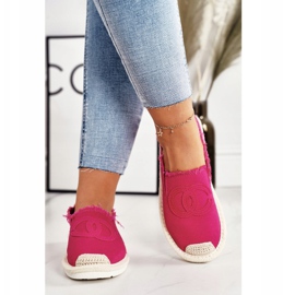 PS1 Alpargatas Clásicas De Mujer Fucsia Flaure beige rosado 3