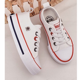 Zapatillas bajas clásicas para niños Big Star HH374089 Blanco 8