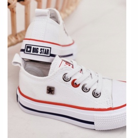 Zapatillas bajas clásicas para niños Big Star HH374089 Blanco 10