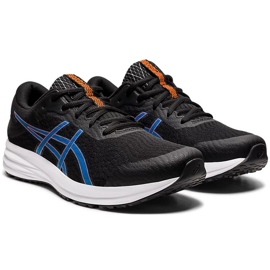 Zapatillas Asics Patriot 12 negras y azules para hombre 1011A823 004 negro 3