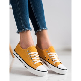 J. Star Zapatillas clásicas amarillas amarillo 5