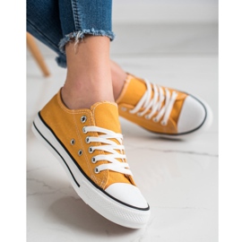 J. Star Zapatillas clásicas amarillas amarillo 2